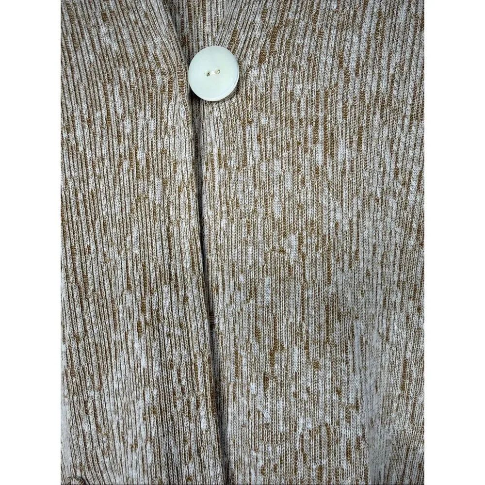 J. Jill Pure Jill 2 Pc. Cardigan +‎ Shell Size M Linen Blend Oversized Lagenlook